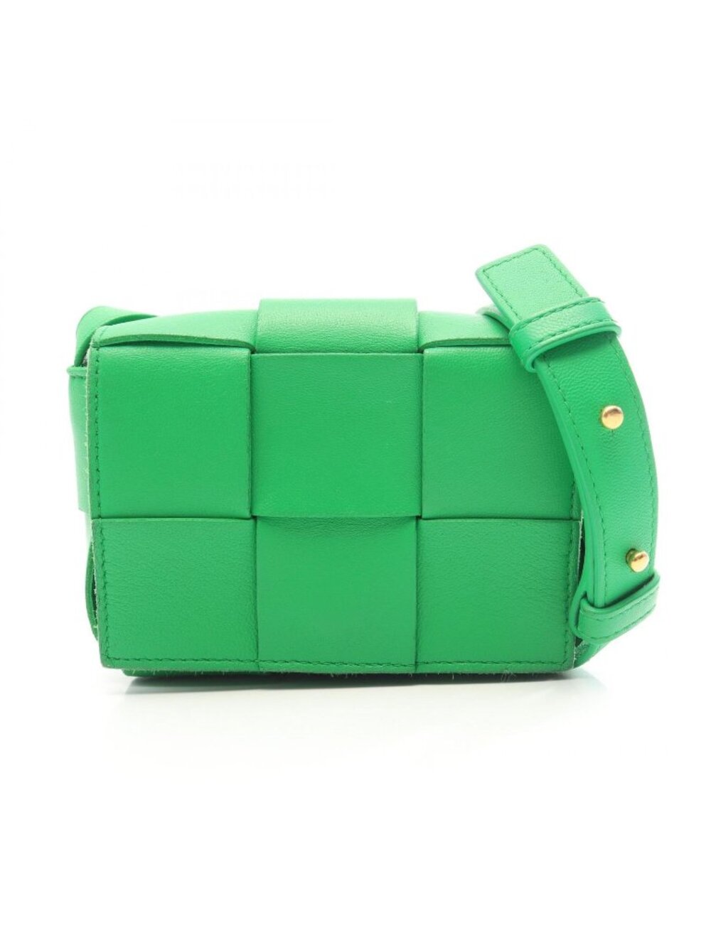 Bottega Veneta Shoulder Bag Candy Cassette Green Leather